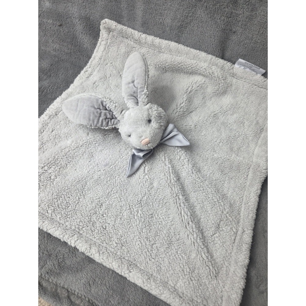 Pottery Barn Kids Monique Lhuillier La Gray Bunny Rabbit Lovey Security 15x15